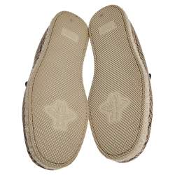 Pre Owned Gucci Beige Plaid Print Wool Fria Horsebit Loafers Size 44