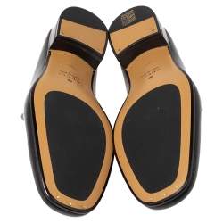 Pre Owned Gucci Black Leather Horsebit Loafer Size 43.5