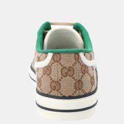 مملوكة مسبقًا Gucci Beige/ Ebony Tennis 1977 Sneakers Size UK 5
