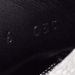 Gucci Metallic Silver Glitter Web Detail Studded Low Top Sneakers Size 40