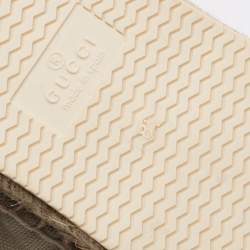 مملوكة مسبقًا حذاء رياضي غوتشي إيفسا إسبادريل  كانفاس أخضر برباط مقاس 45.5