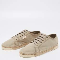 مملوكة مسبقًا حذاء رياضي غوتشي إيفسا إسبادريل  كانفاس أخضر برباط مقاس 45.5