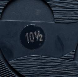 Pre Owned Gucci Blue/White GG Supreme Canvas and Leather Cap Toe High Top Sneakers Size 44.5