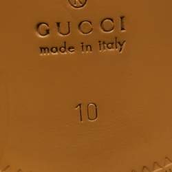 Pre Owned Gucci Black Leather Jordaan Loafers Size 44