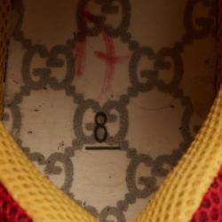 Gucci Multicolor Canvas and Leather Flashtrek Sneakers Size 42