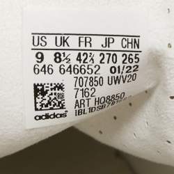 Pre Owned Gucci X Adidas Brown Canvas Gazelle Sneaker Size 42.5