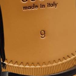 Pre Owned Gucci Black Leather Jordaan Loafers Size 43