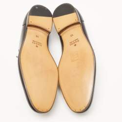 Pre Owned Gucci Black Leather Jordan Horsebit Loafers Size 44