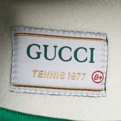 Gucci Cream Canvas Tennis 1977 Sneakers Size 42.5