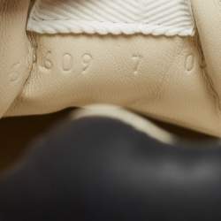 Gucci Black Leather Logo Rhyton Sneakers Size 41