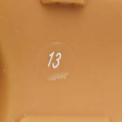 Pre Owned Gucci x Disney Cream Leather Mickey Mouse Rhyton Sneakers Size 47