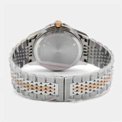 Gucci Black Two Tone Stainless Steel G-Timeless YA126410 Men's Wristwatch 38 mm 