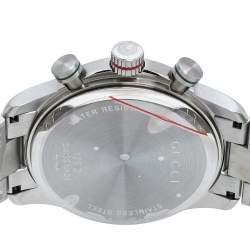 Pre Owned Gucci Grey Stainless Steel G-Timeless YA126248 Men's Wristwatch 44 mm