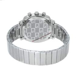 Pre Owned Gucci SIlver Stainless Steel Grip YA157302 Men's Wristwatch 40 mm