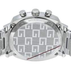 Pre Owned Gucci SIlver Stainless Steel Grip YA157302 Men's Wristwatch 40 mm