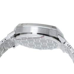 Pre Owned Gucci SIlver Stainless Steel Grip YA157302 Men's Wristwatch 40 mm