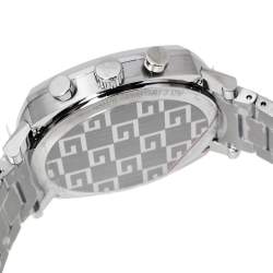 Pre Owned Gucci Silver Stainless Steel Grip YA157302 Men's Wristwatch 40 mm