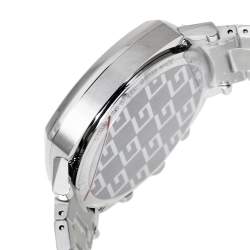 Pre Owned Gucci Silver Stainless Steel Grip YA157302 Men's Wristwatch 40 mm