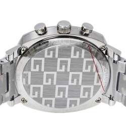 Pre Owned Gucci Silver Stainless Steel Grip YA157302 Men's Wristwatch 40 mm