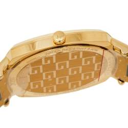 Pre Owned Gucci Yellow Gold PVD Stainless Steel Grip YA157409 Men's Wristwatch 38 mm