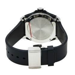Gucci Black Stainless Steel Tiger Motif Dive YA136318 Men's Wristwatch 40 mm