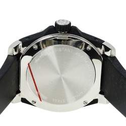 Gucci Black Stainless Steel & Rubber Tiger Motif Dive YA136318 Men's Wristwatch 40 mm