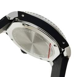 Gucci Black Stainless Steel & Rubber Tiger Motif Dive YA136318 Men's Wristwatch 40 mm