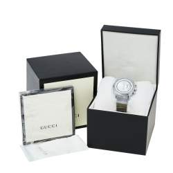 Gucci Silver Stainless Steel Grip YA157302 Men's Wristwatch 40 mm