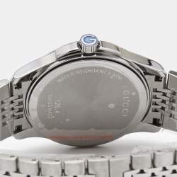 Gucci Black Stainless Steel G-Timeless YA126408 Unisex Wristwatch 38 mm
