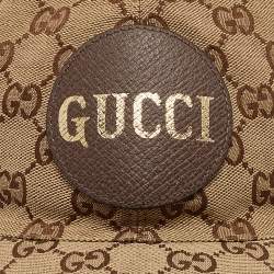 Pre Owned Gucci Brown GG Supreme Canvas Baseball Cap XL