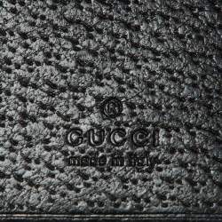Pre Owned Gucci Black Leather Web 6 Key Case Holder