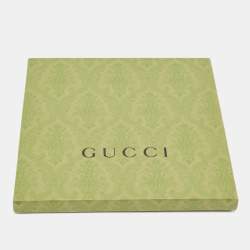 Gucci Blue GG and Floral Print Silk Pocket Square 