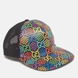 Gucci Multicolor Psychedelic GG Coated Canvas and Mesh Baseball Cap XL