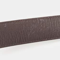 مملوكة مسبقًا Gucci Beige/Brown GG Supreme Canvas Interlocking G Buckle Belt 100 CM