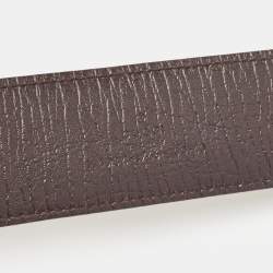 مملوكة مسبقًا Gucci Beige/Brown GG Supreme Canvas Interlocking G Buckle Belt 100 CM