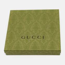 Gucci Grey Web Striped GG Jacquard Wool Scarf