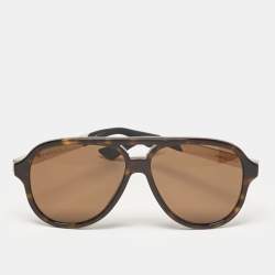 Gucci Dark Brown GG0688S Aviator Sunglasses