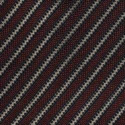 Pre Owned Gucci Vintage Black/Maroon Diagonal Striped Silk Traditional Tie 