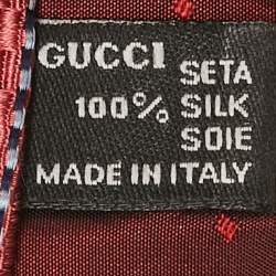 Gucci Pink Textured Diagonal Stripe Silk Traditional Tie