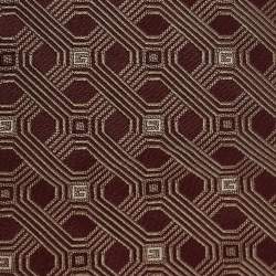Pre Owned Gucci Maroon Jacquard Silk Classic Tie