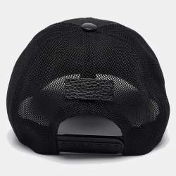 Gucci Black GG Nylon and Mesh Baseball Cap M