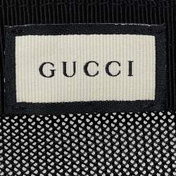 Gucci Black GG Nylon and Mesh Baseball Cap M