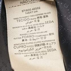 Gucci Blue GG Pattern Silk Tie 