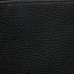 Pre Owned Gucci Black Leather GG Marmont Passport Holder