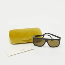 Gucci Black/Green GG0467S Oversized Square Sunglasses