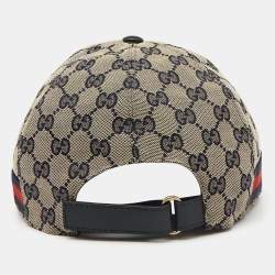 Pre Owned Gucci Blue Original GG Canvas Baseball Cap XXL
