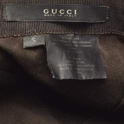Gucci Beige GG Monogram Canvas Baseball Cap S