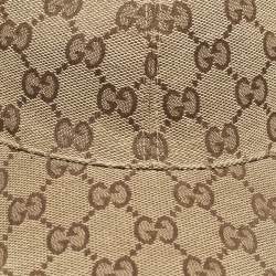 Gucci Beige GG Monogram Canvas Baseball Cap S