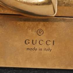 Pre Owned Gucci Black/Brown Leather GG Marmont Reversible Belt 100 CM