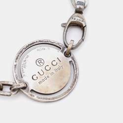 Gucci Round Tag Sterling Silver Bracelet 